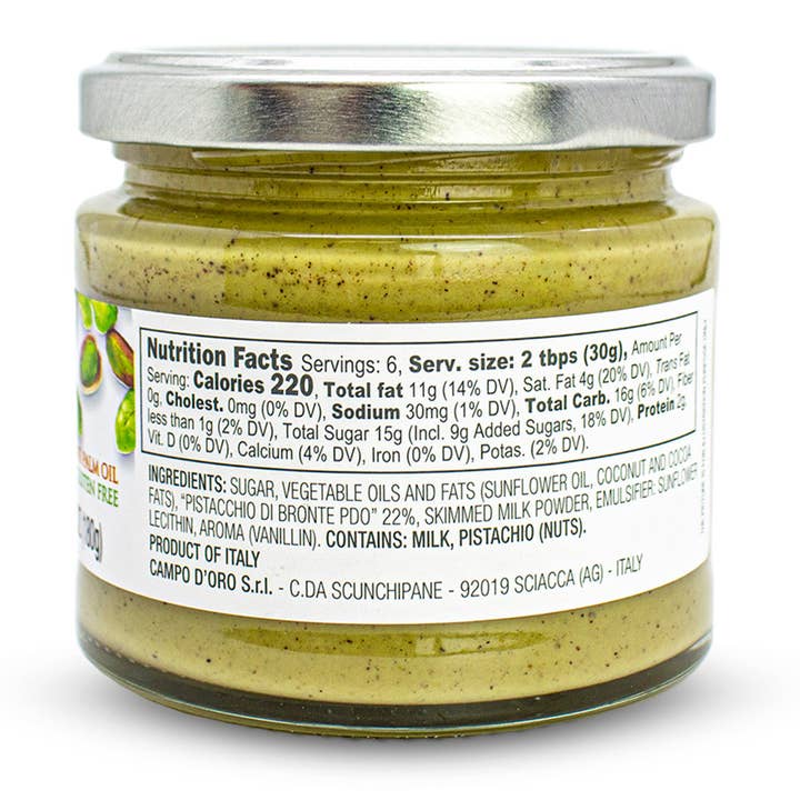 Campo D'Oro Pistachio Butter