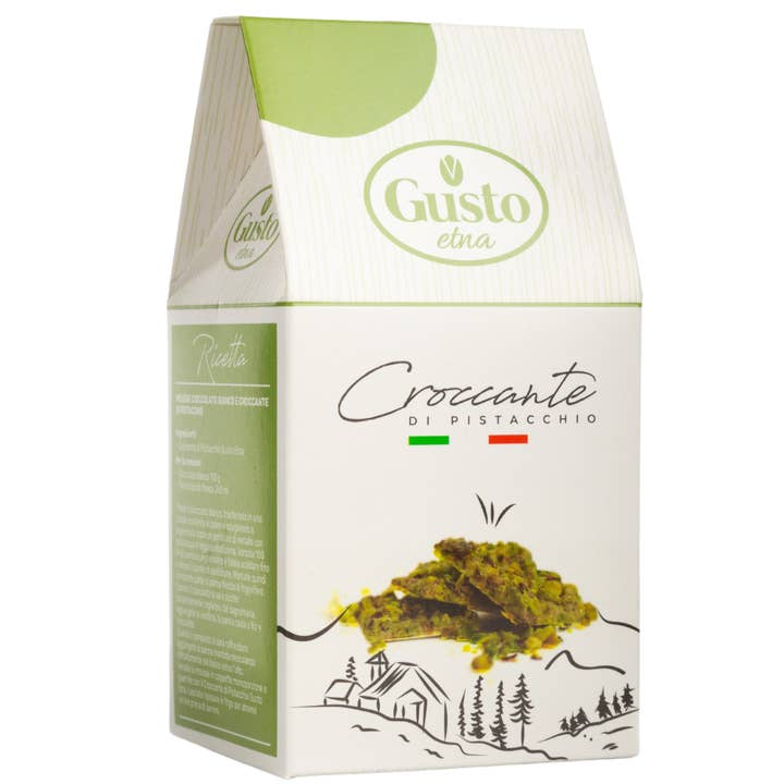 Gusto Etna Italian Pistachio Brittle - Pistachio Nut Bark - Croccante di Pistacchio