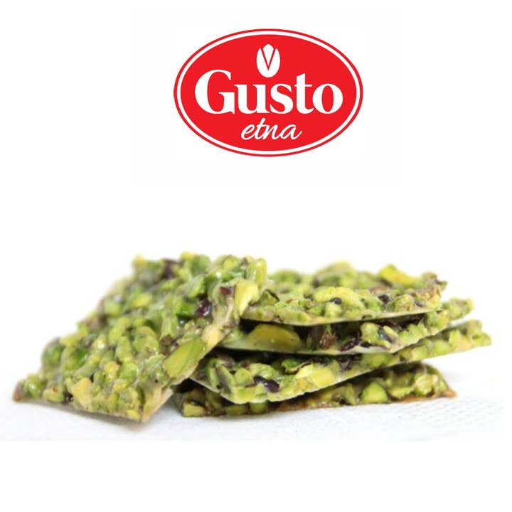 Gusto Etna Italian Pistachio Brittle - Pistachio Nut Bark - Croccante di Pistacchio