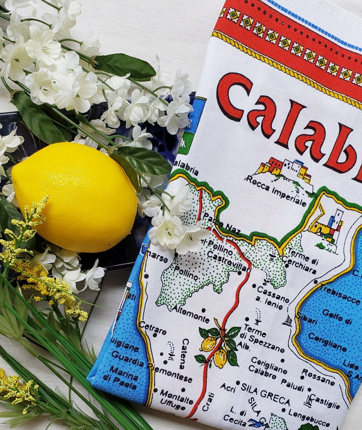 Calabria – Italian Cotton Tea Towel – Made in Italy
