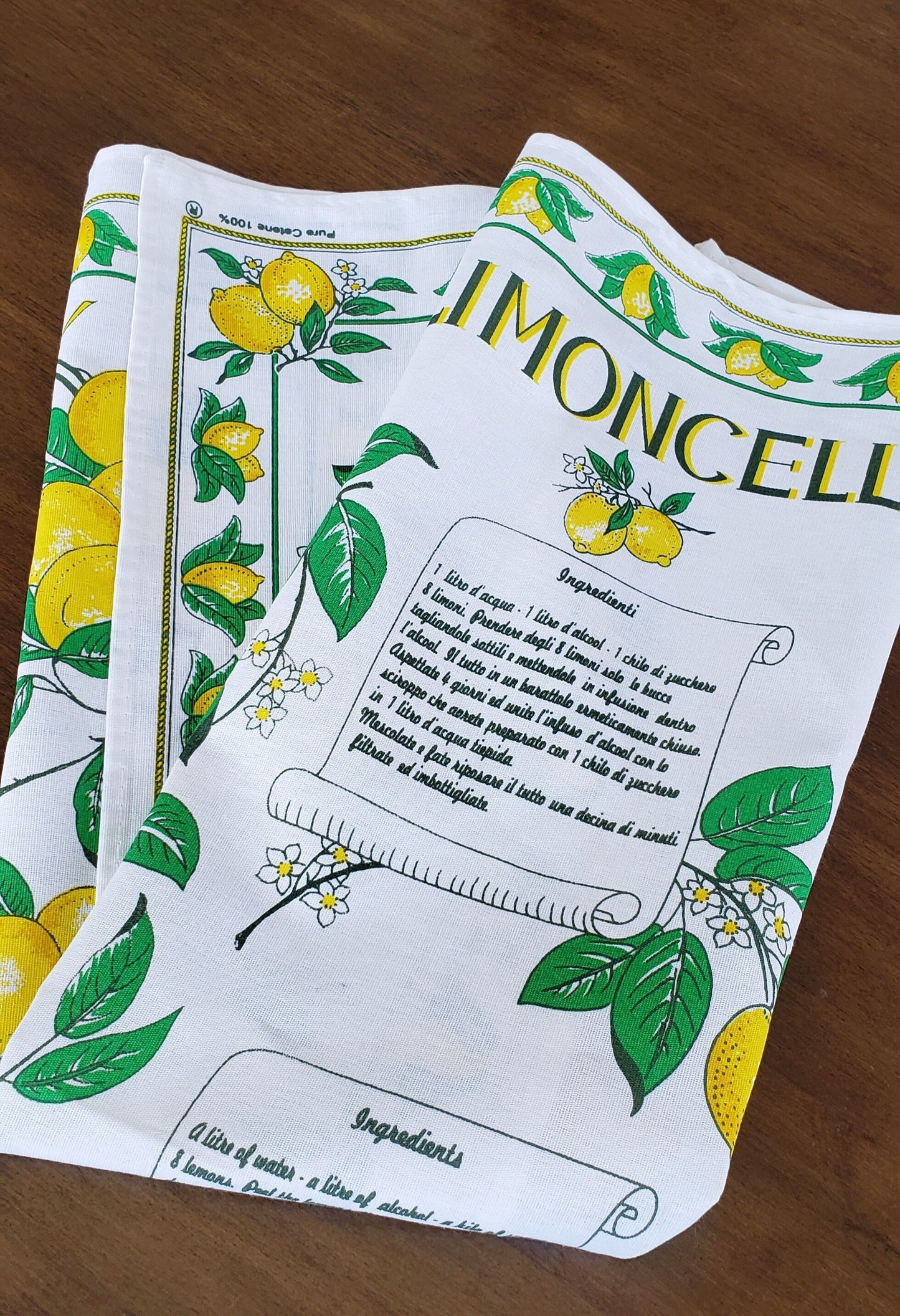 Limoncello – Italian Cotton Tea Towel – Made in Italy