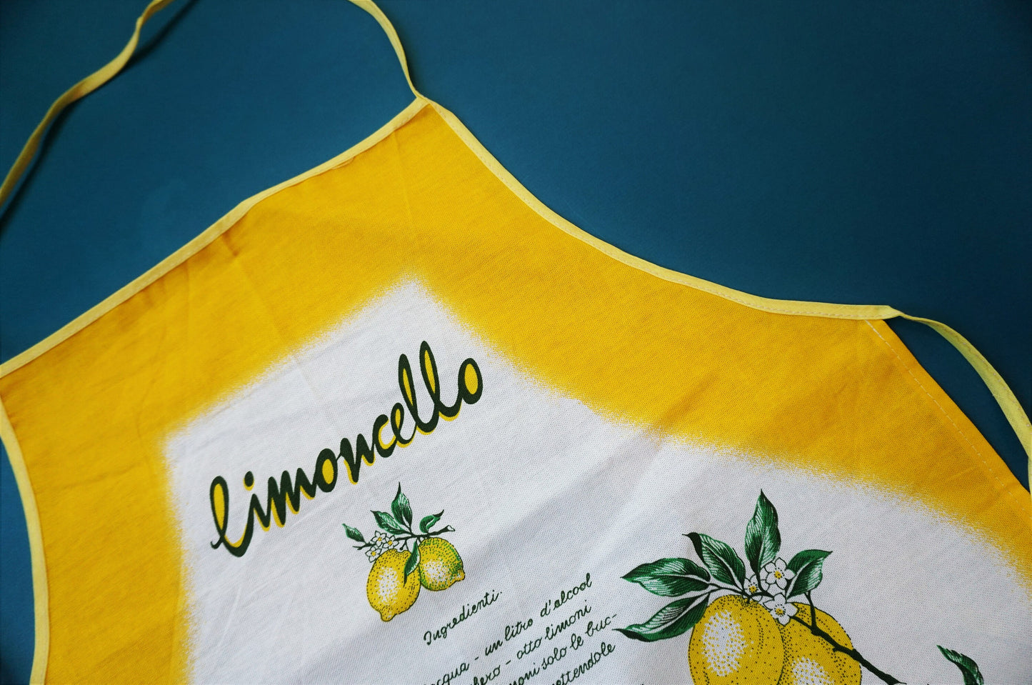 Limoncello Cotton Apron Made in Italy