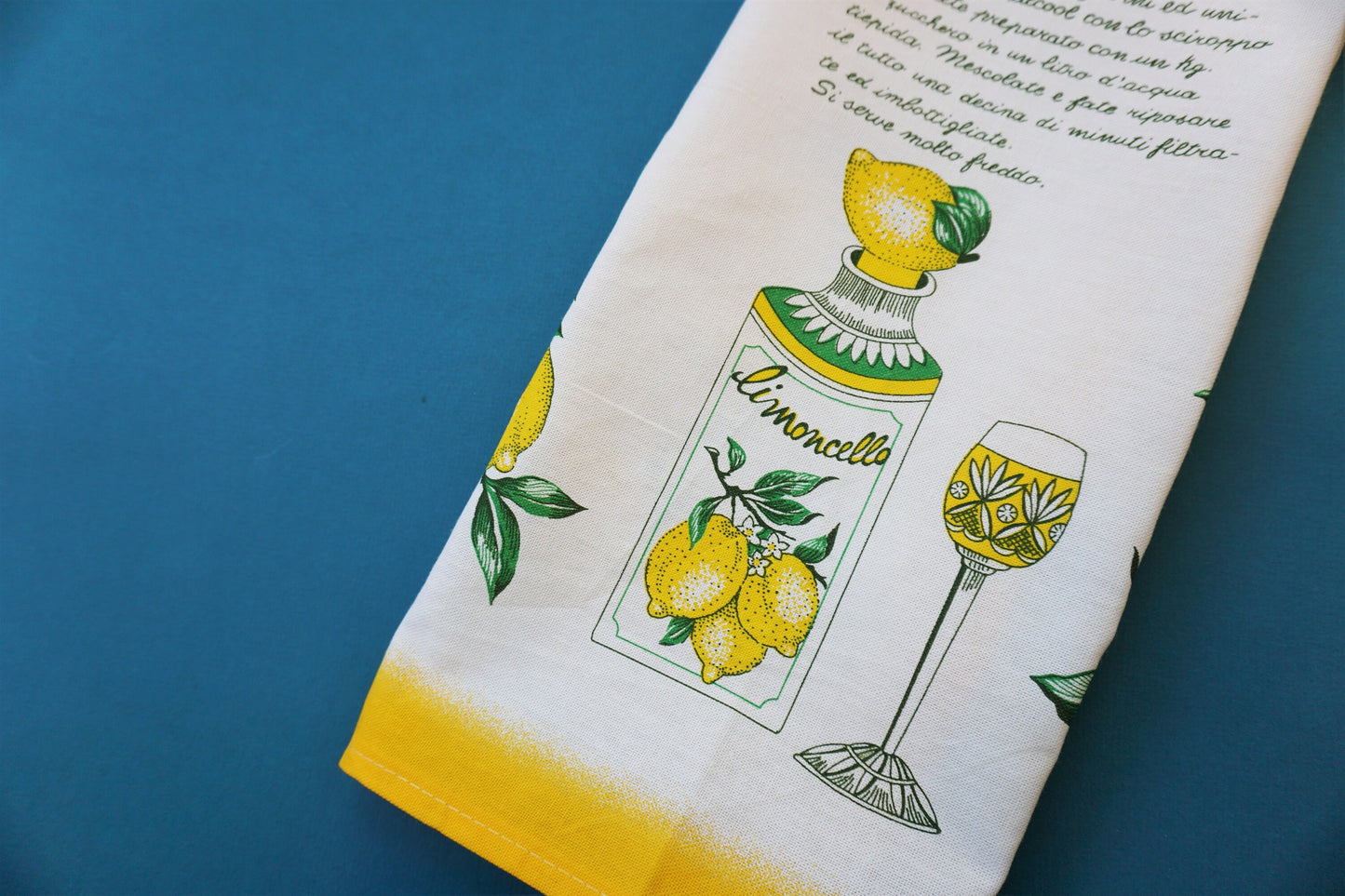 Limoncello Cotton Apron Made in Italy
