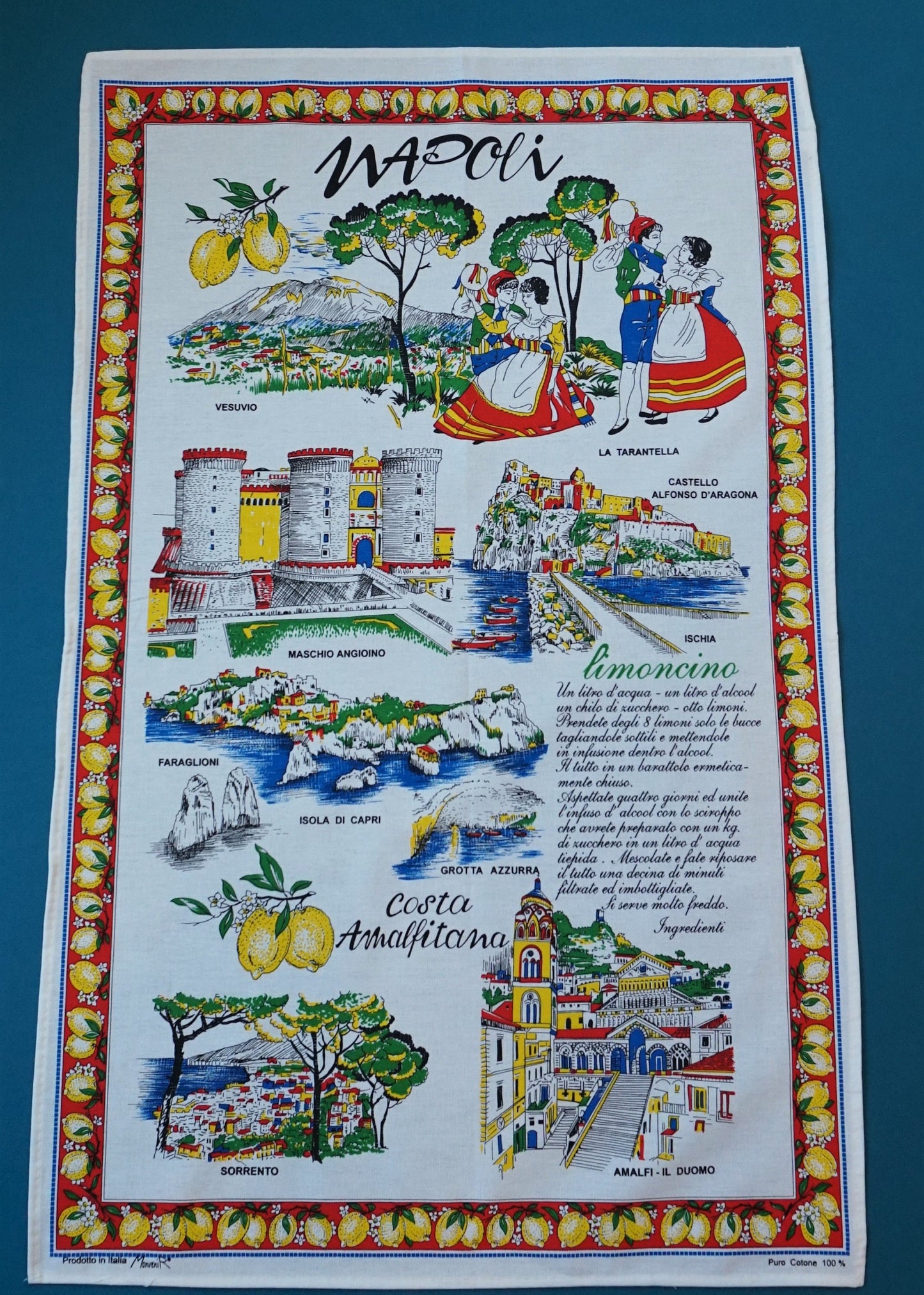 Napoli – Naples – Italian Cotton Tea Towel – Made in Italy