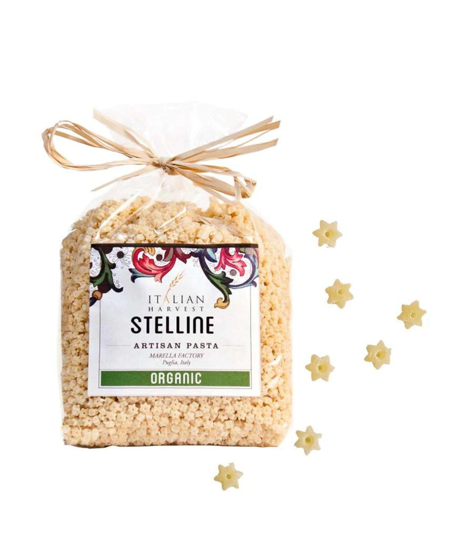 Organic Star Shaped Pasta - Stelline Little Stars by Marella