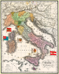 Antique Map of Italy Poster