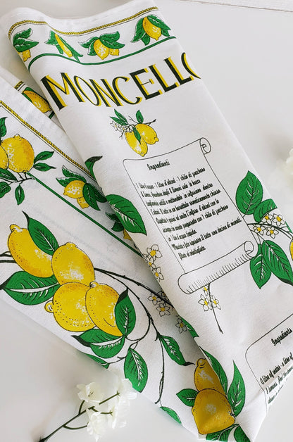 Limoncello – Italian Cotton Tea Towel – Made in Italy