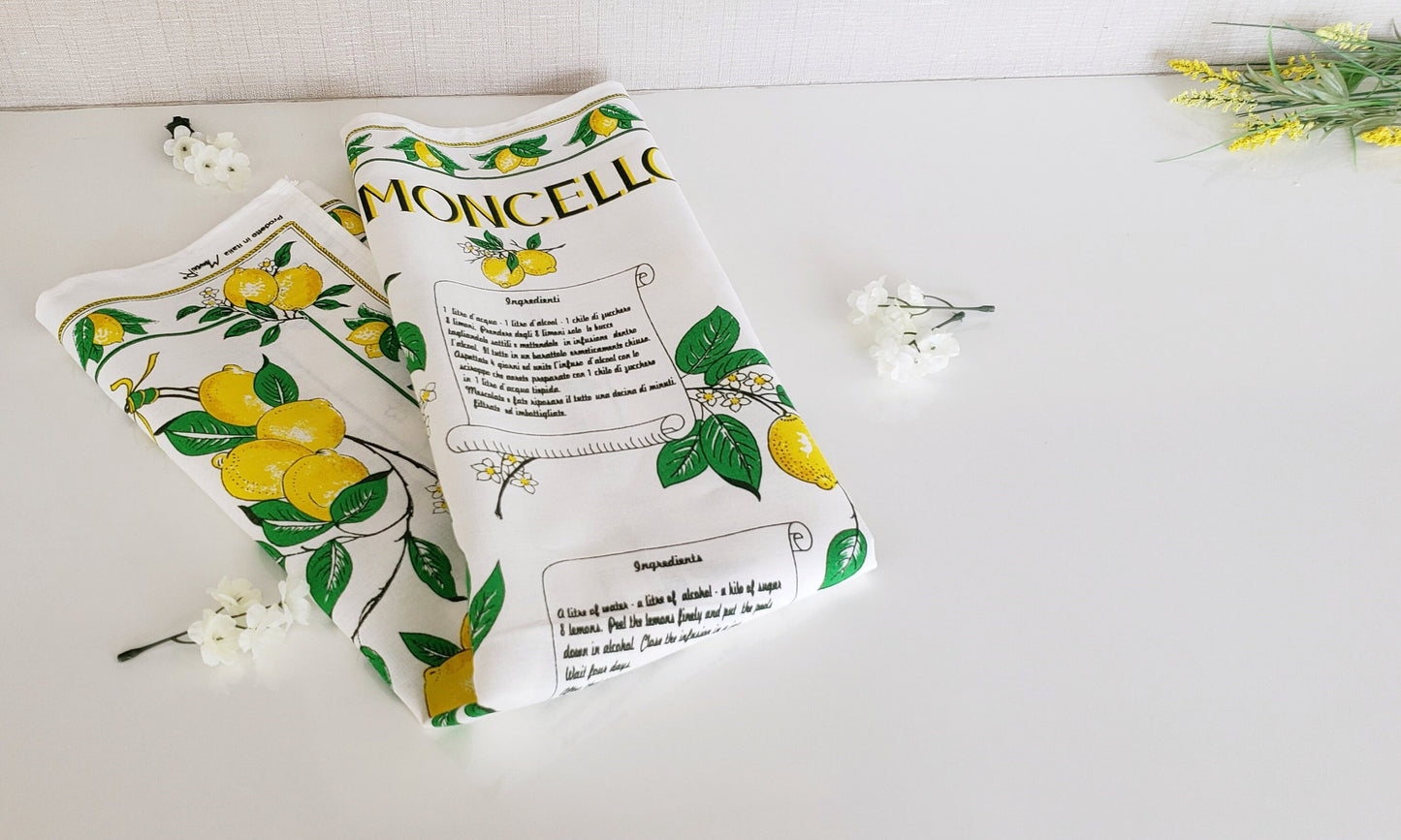 Limoncello – Italian Cotton Tea Towel – Made in Italy