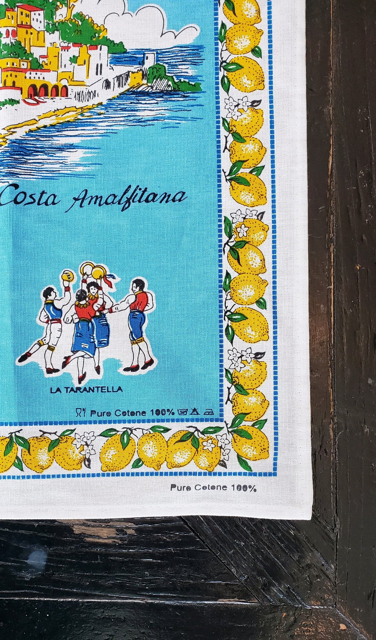 Costa Amalfitana – Amalfi Coast – Italian Cotton Tea Towel – Made in Italy