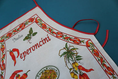 Peperoncini Cotton Apron Made in Italy