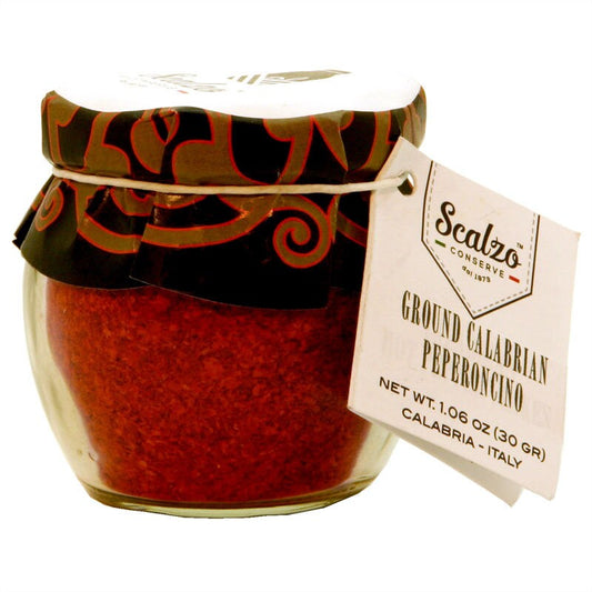 Calabrian Ground Hot Pepper in jar by Azienda Agricola Scalzo - Gourmet Italian Herbs and Spices