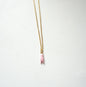 Italian Mano Necklace by ConAmore Gems - Pink Mano Cornuto Chain