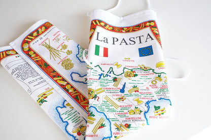 Italian Regional Map Pasta Cotton Apron Made in Italy