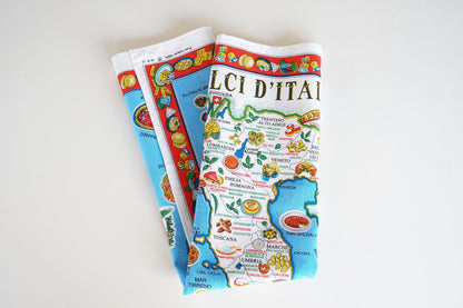 Dolci d’Italia – Italian Sweets – Italian Cotton Tea Towel – Made in Italy