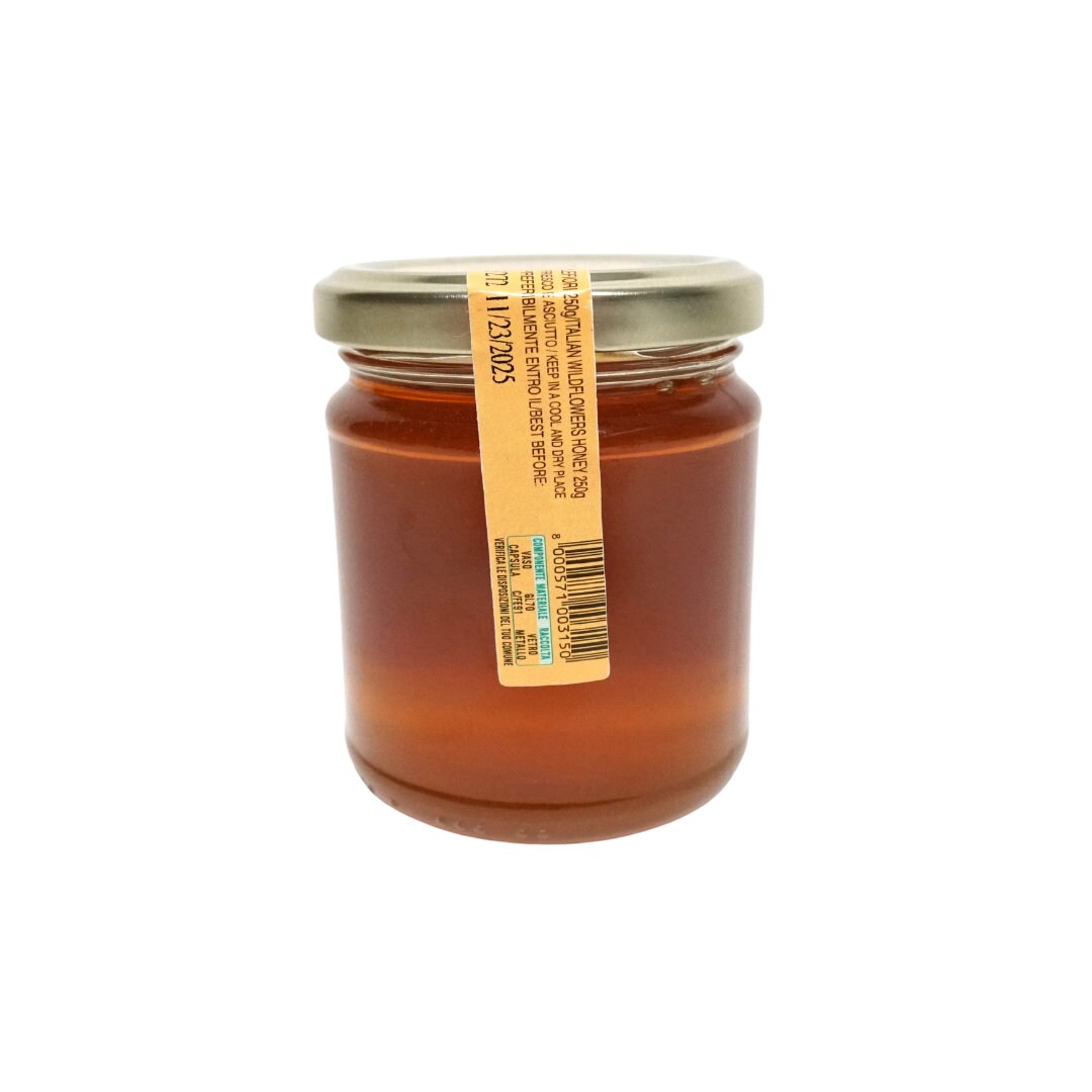 Italian Wildflower Honey - Raw Wildflower Honey by Brezzo - Miele Italiano di Millefiori