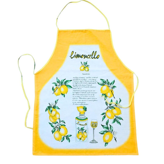 Limoncello Cotton Apron Made in Italy