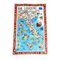 Liquori d’Italia – Region Liquor Map – Italian Cotton Tea Towel – Made in Italy